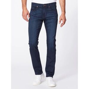 Paige Jeans Mens 33X26 Blue Federal Slim Straight Stretch Dark Wash Denim